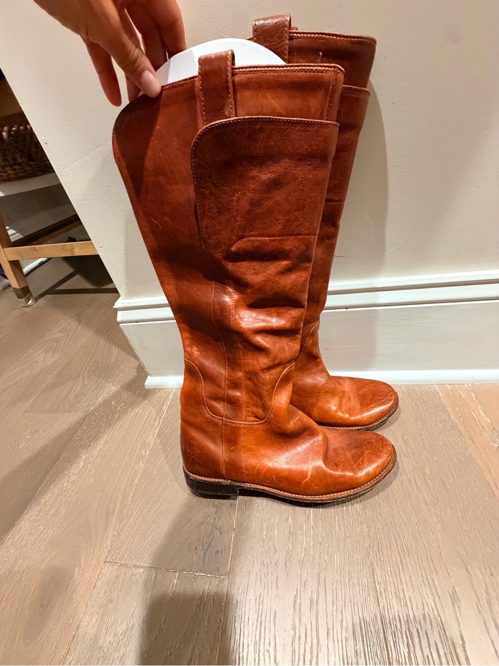 Frye Women's riding boots Cognac Brown 8m